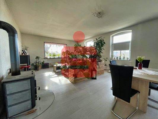 WE 1 - Wohnzimmer mit Kamin