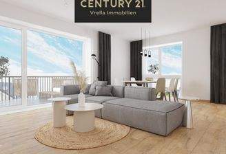 Wohn-, Ess- und Küchenbereich (visualisiert)