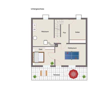 Grundriss Untergeschoss