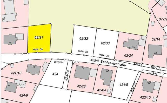 Flurkarte Schlesierstraße