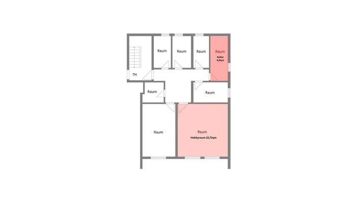Grundriss Keller/Hobbyraum