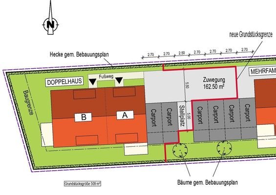 Freiflächenplan A-B