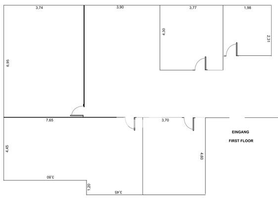 1. Obergeschoss mit ca. 226 m² 