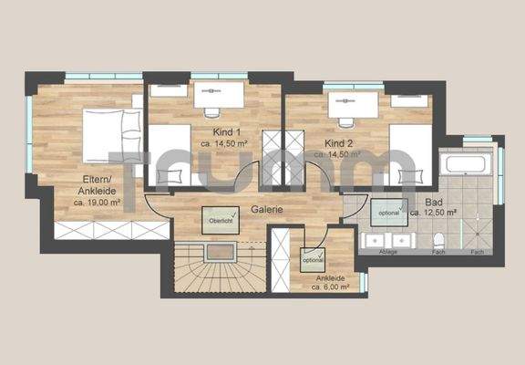 Grundriss Obergeschoss