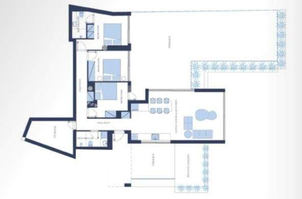 Projekt im Süden Kretas in Strandnähe mit Meerblick und Pool - Villa-Apartment Plakias
