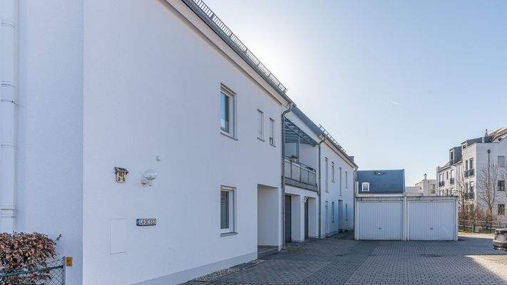 Nordansicht der Wohnanlage