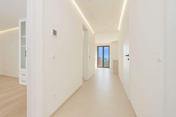 Flur - Blick Wohnen-Essen / Kochen