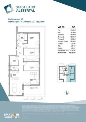 Grundriss Wohnung 60.9