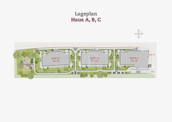 Lageplan Haus BB,C