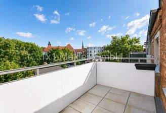 Blick vom Balkon