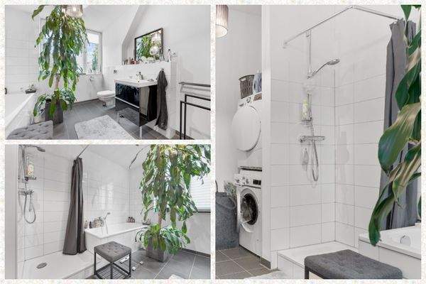 Tageslichtbad mit Dusche und Badewanne