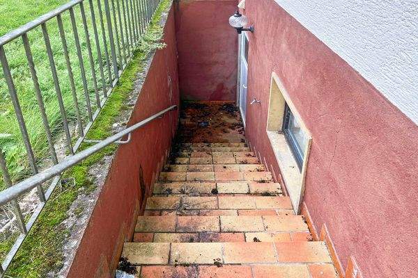 Außentreppe mit separatem Kellerzugang 