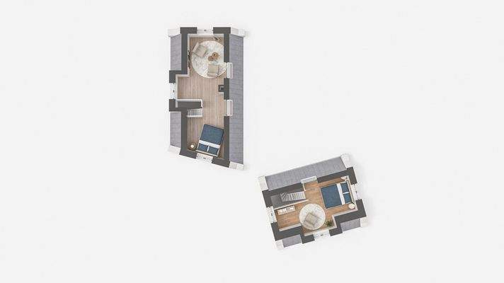 Grundriss-Spitzboden