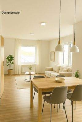 Wohnzimmer-Erdgeschoss-Designbeispiel