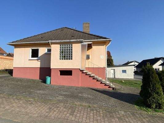 Blick auf den Eingang