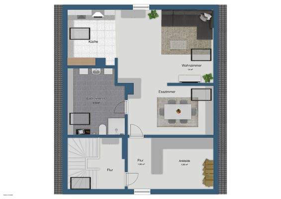 Grundriss Dachgeschoss