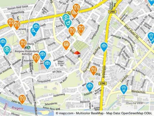 Geolyzer Kartenausschnitt