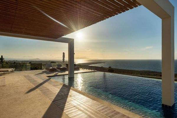 Kreta, Kalathas: Moderne mediterrane Villa mit atemberaubendem Meerblick zu verkaufen