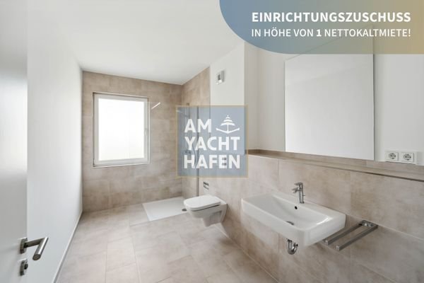 3- Zimmer Musterwohnung Badezimmer