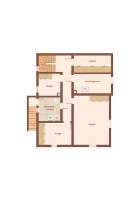 Skizze Grundriss Kellergeschoss