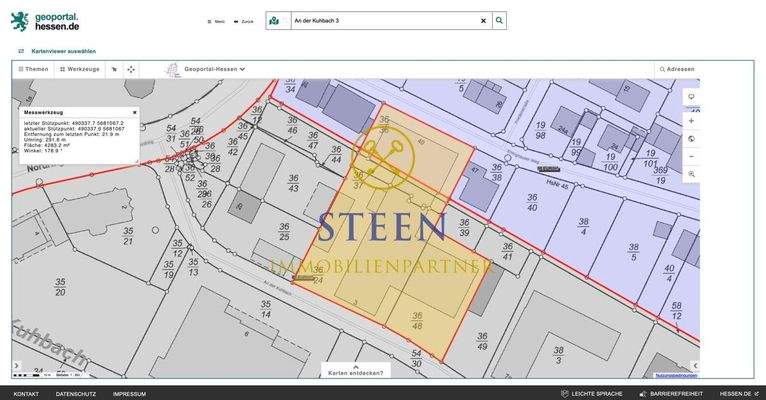Gesamte zu verkaufende Gewerbefläche