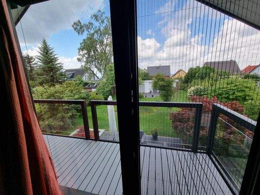 Blick vom Schlafzimmer