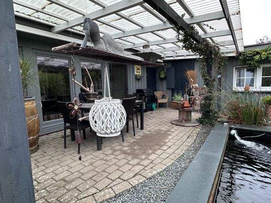 Überdachte Terrasse