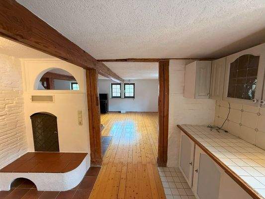 Küche-Kachelofen Obergeschoss