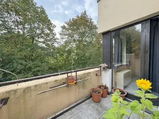 blickgeschützter Balkon