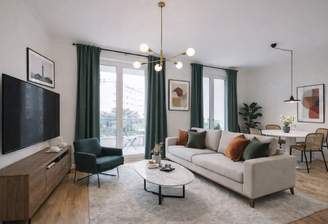 Offener Wohn- und Essbereich