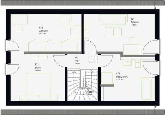 Zweites Obergeschoss
