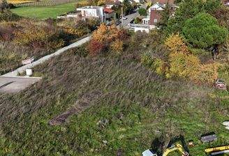 Blick auf das Grundstück