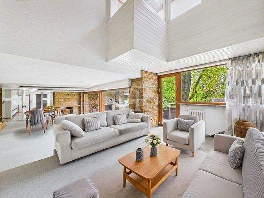 Wohnzimmer KI generiert