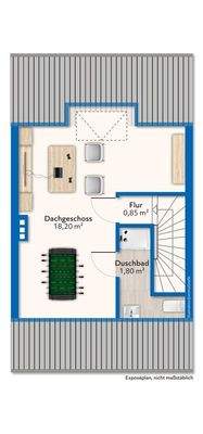 immoGrafik-Grundriss DG