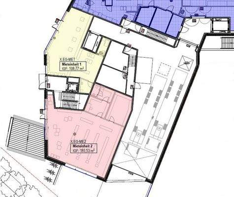 Grundriss Bauteil A EG 108-302 m²