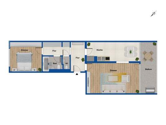 Grundriss - 1. Obergeschoss