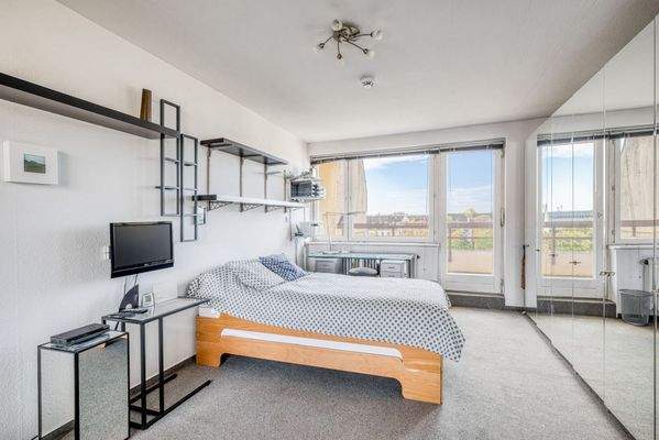 Schlafzimmer mit Terrassenzugang