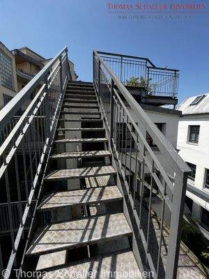 Zugang zur Dachterrasse 