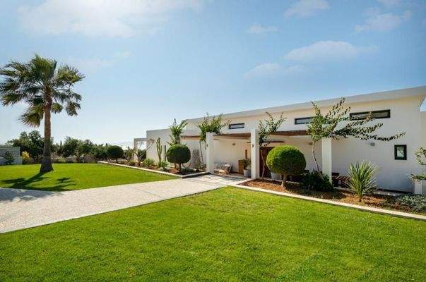 Kreta, Kalathas: Moderne mediterrane Villa mit atemberaubendem Meerblick zu verkaufen