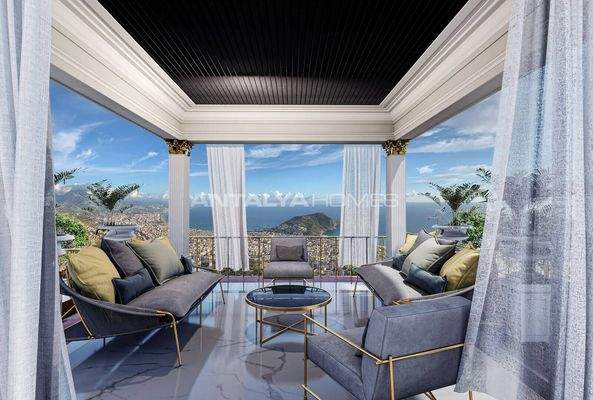Sea and Nature-View Villas with Private Pool in in Alanya