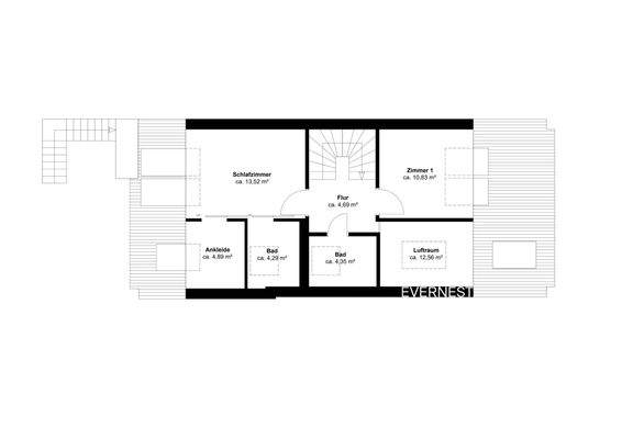 Beispiel für Neubau 2 OG