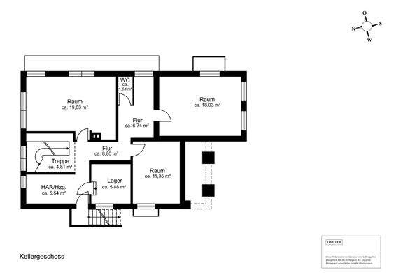 Grundriss Kellergeschoss