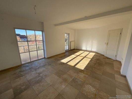 Schlafzimmer mit Balkon