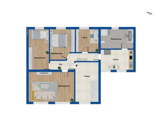 Grundriss OG Haus 23a