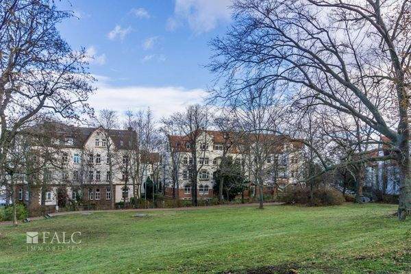 Hausansicht vom Stadtgarten 