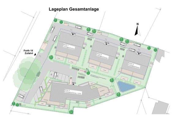 Lageplan der Gesamtanlage