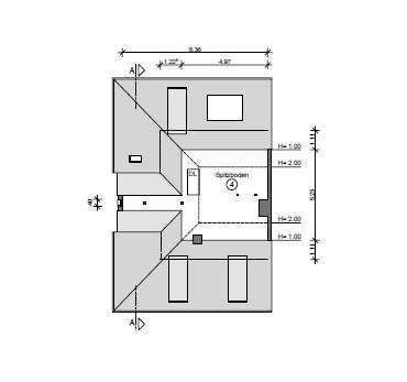 Grundriss Spitzboden