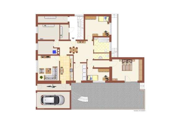 Grundriss Soutarrainwohnung