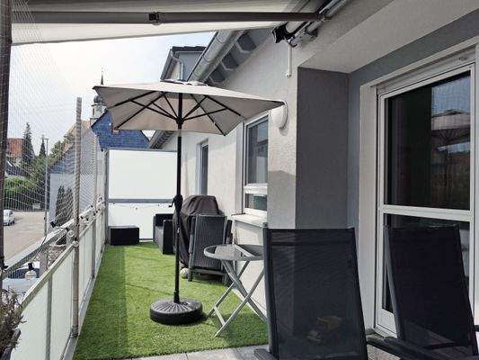 ...auf den großen Balkon