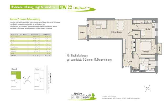 Grundriss ETW 22
